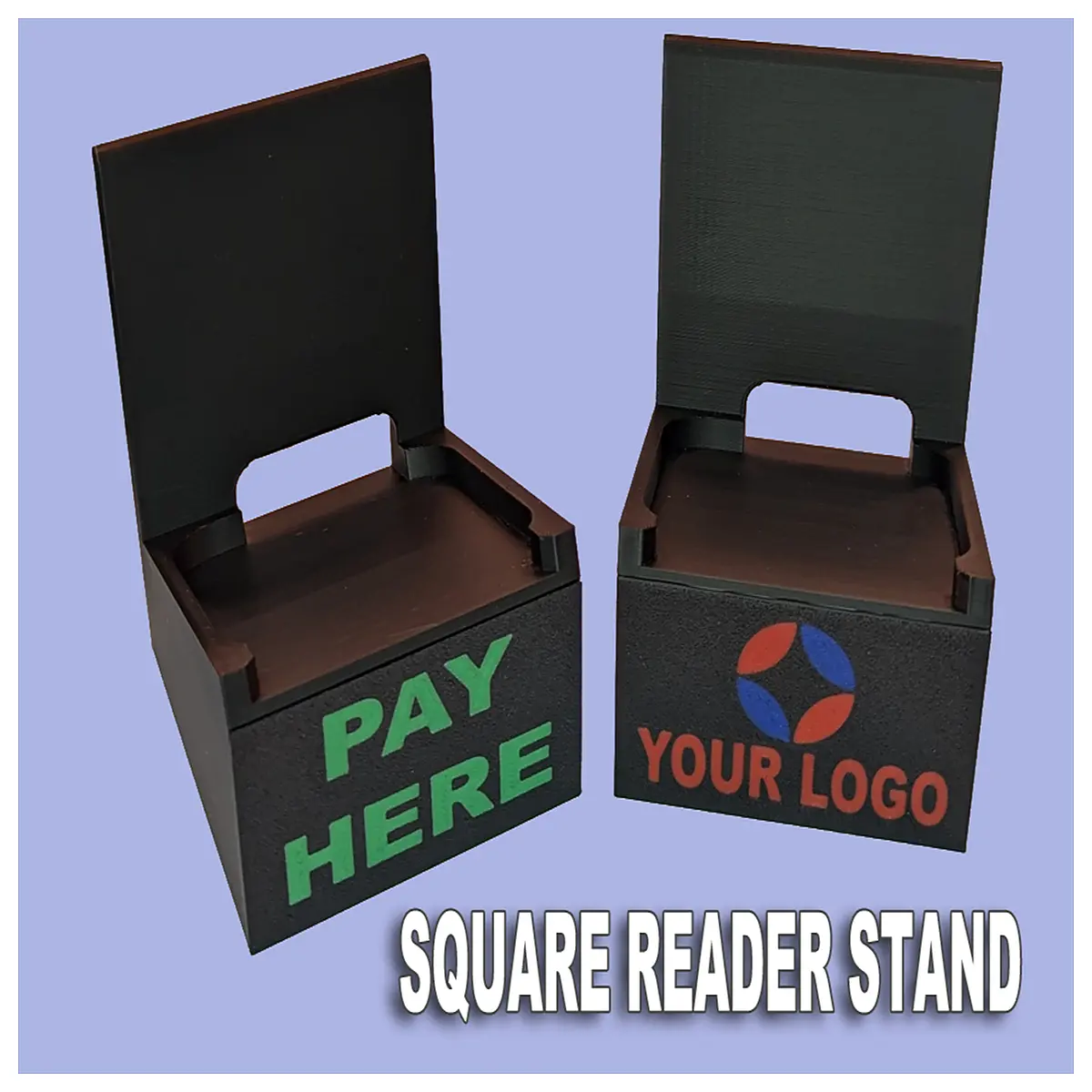 square card reader holder dock for first gen second gen device desktop organizer accessory