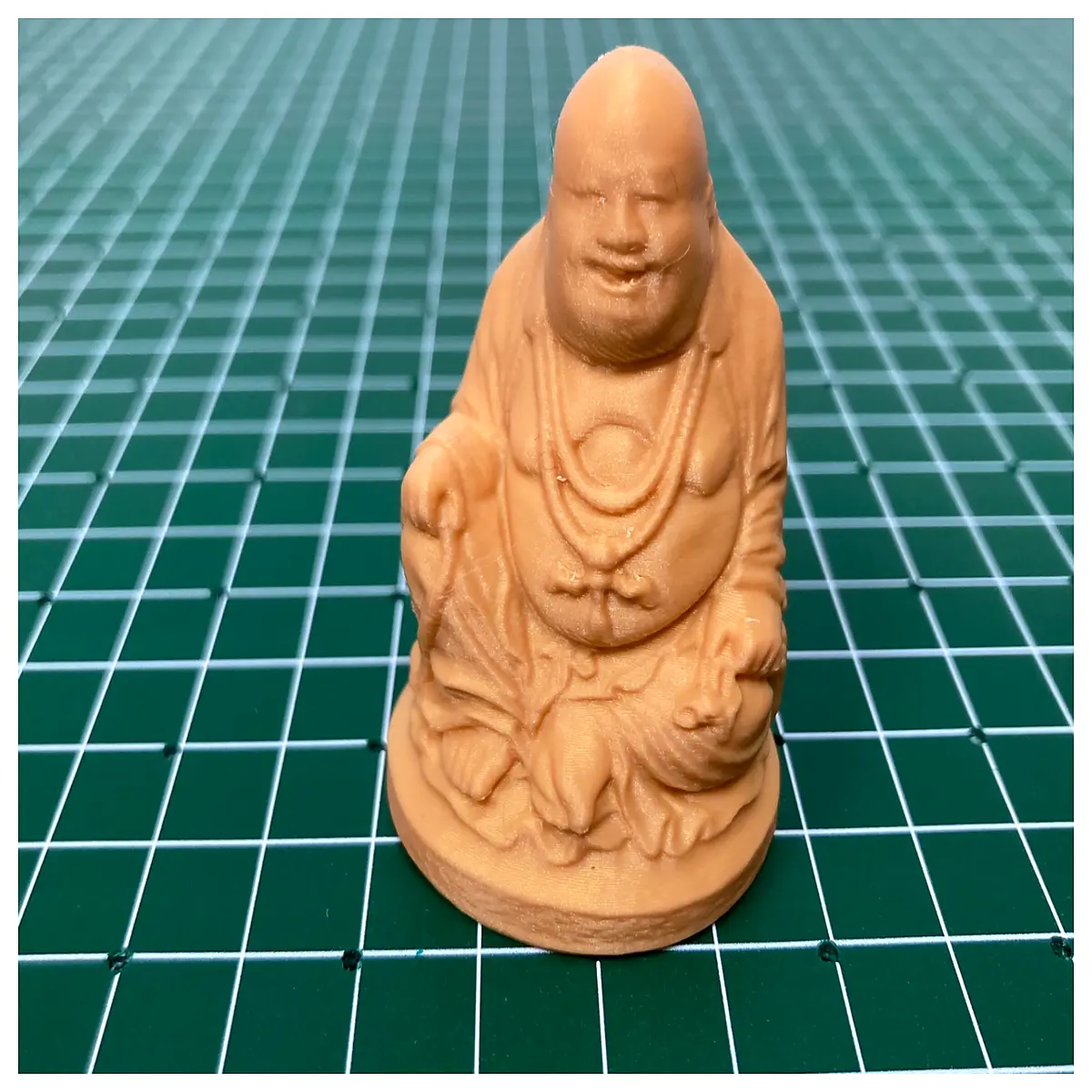 mini laughing buddha statue resin garden decor indoor home office lucky charm feng shui wealth prosperity gift small figurine
