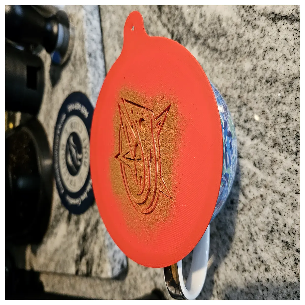 perfect colombo blue jacket cbj latte art template stencil barista coffee shop decor brewing tool