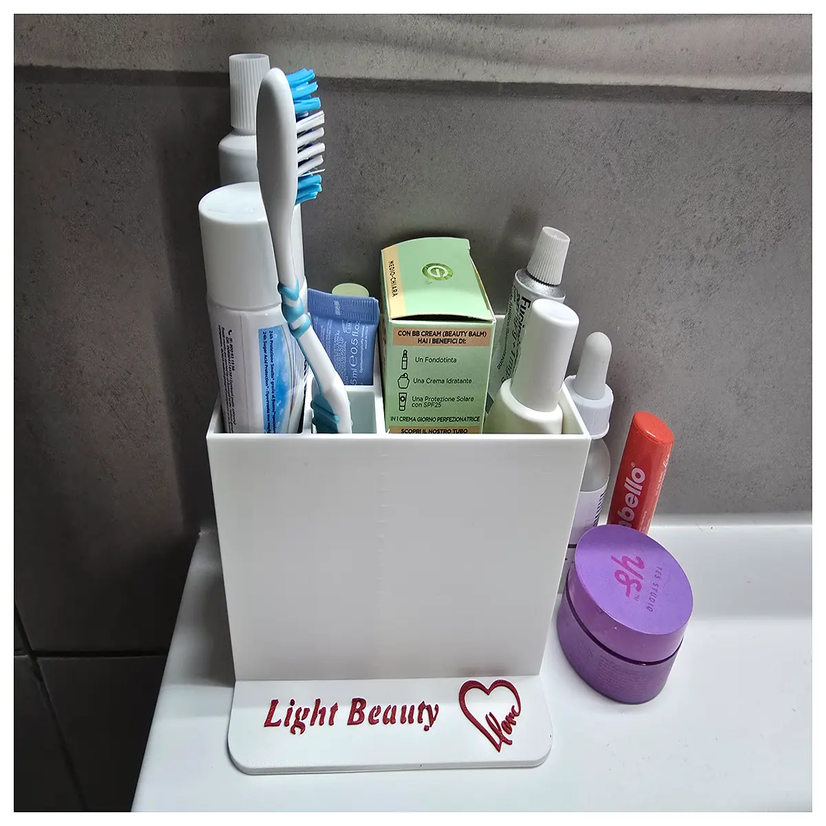 bathroom toothbrush holder rack wall mounted organizer for toothpaste and cups suction cup or adhesive mount space saving storage for sink vanity