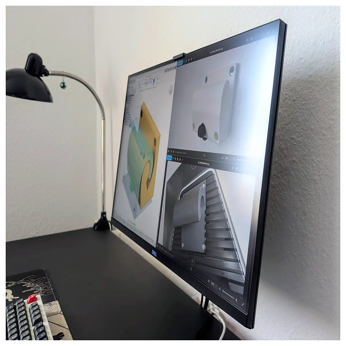 adjustable monitor wall mount bracket dual arm duty swivel tilt for pc screen office home setup 20 inch