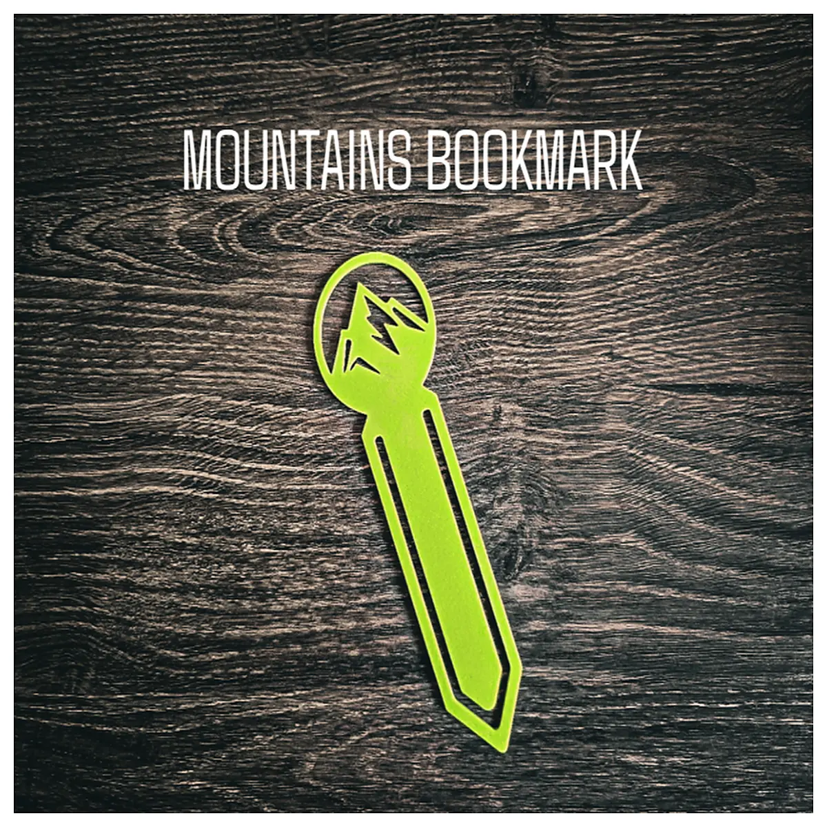 mountain landscape bookmark metal bookmark for readers aesthetic nature gift book lover accessory