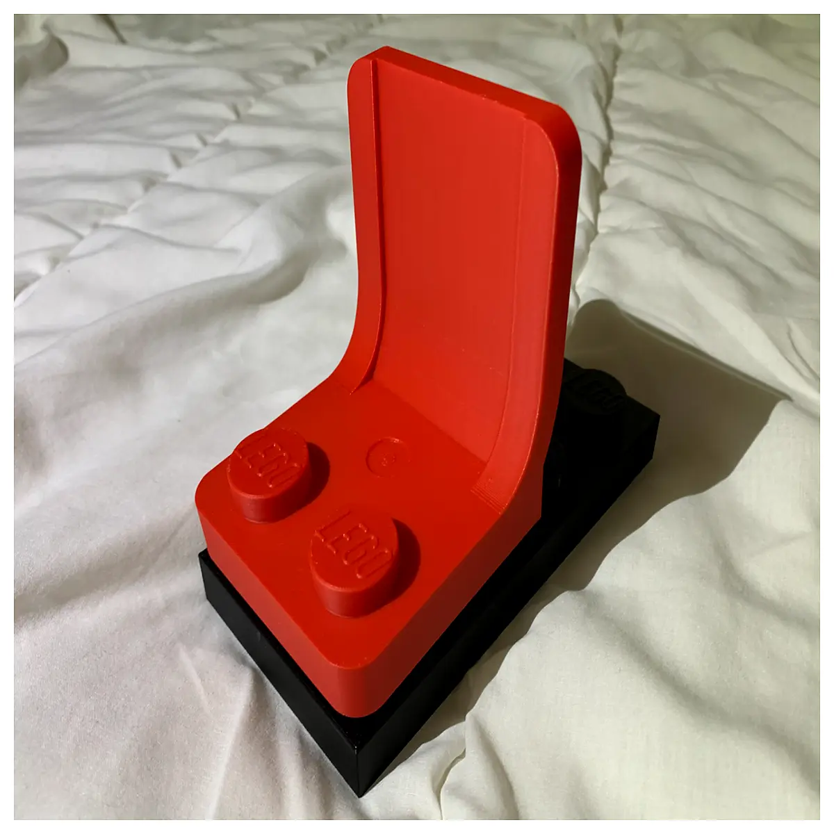 style chair desk organizer with phone holder building block storage bin desktop accessory for gaming and work