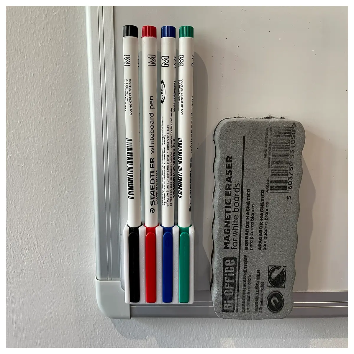 magnetic whiteboard pen holder rack organizer clip for dry erase markers office school supplies