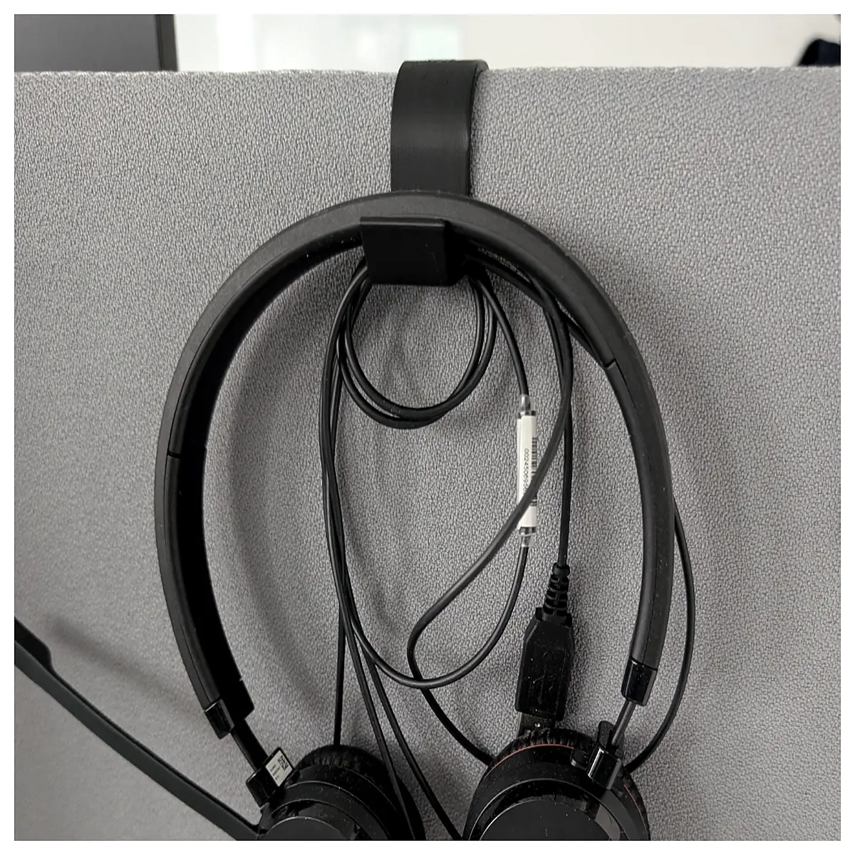 noise cancelling office headphones dual hook over ear for open plan workspace sound isolation