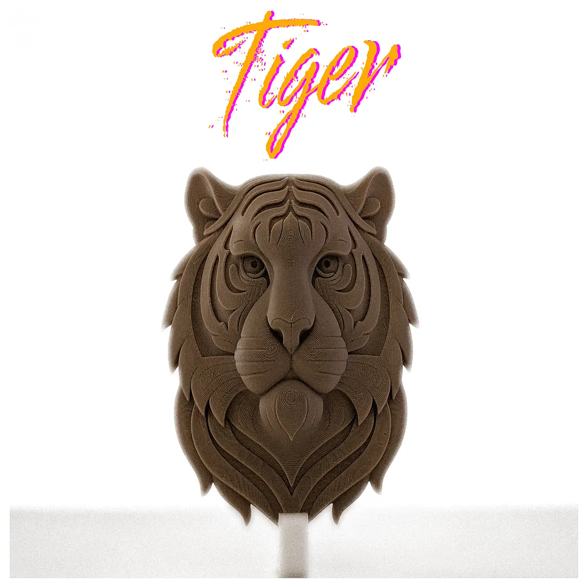 tiger head wall art sculpture large metal tiger statue for living room modern home decor wall hanging fierce animal portrait interior accent pi