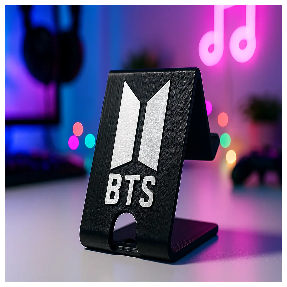 kpop bts phone holder for desk s24 ultra cute aesthetic room decor video call accessory