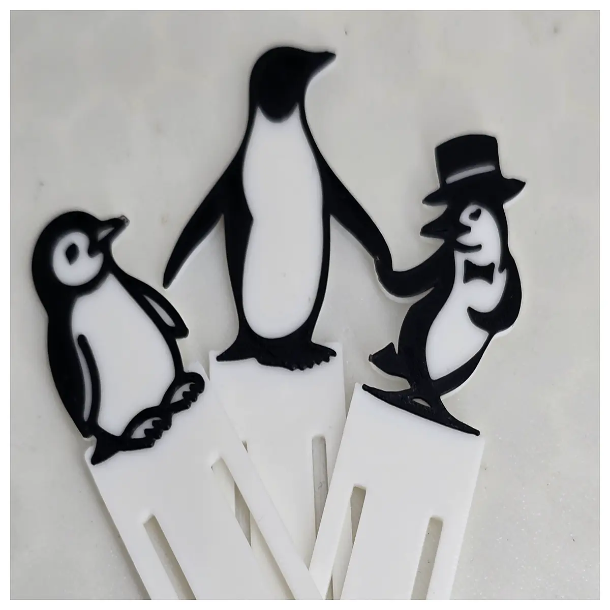 cute penguin bookmark metal animal reading marker school office gift