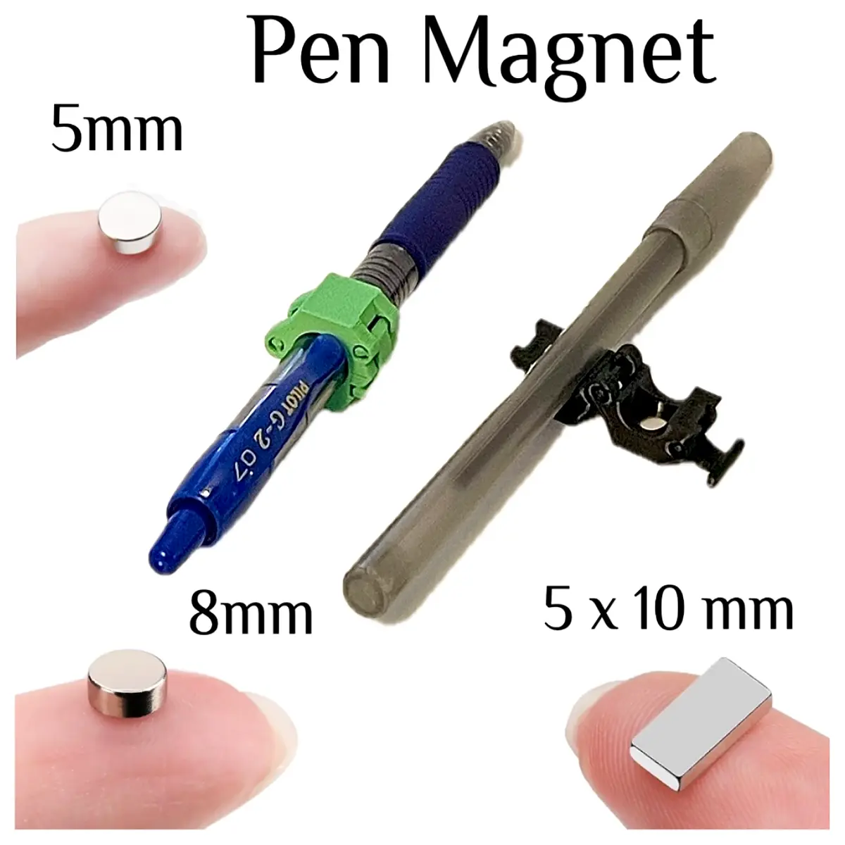 pen style fridge magnet v2 integrated print magnetic note holder for kitchen whiteboard organizer