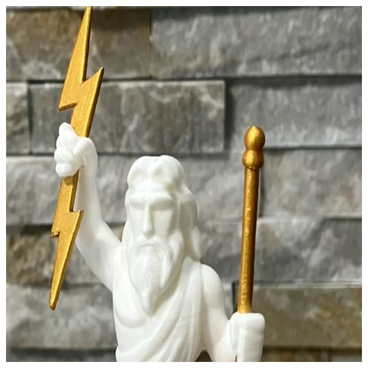 zeus statue greek mythology decor zeus figurine for home office zeus god art piece zeus for shelf greek mythology gifts for men