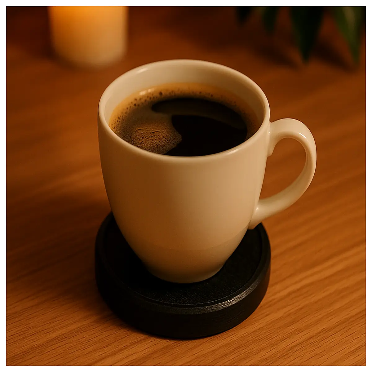 heated coaster for coffee mug warmer smart temperature control keep warm drink base anti slip non slip