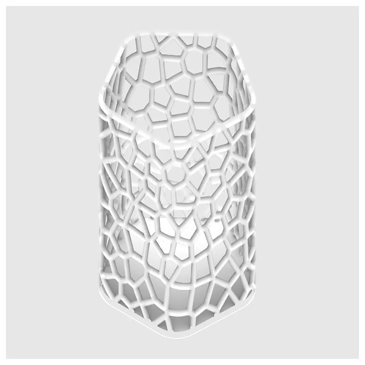 pentagonal large capacity voronoi desk organizer pen holder mesh storage for office supplies