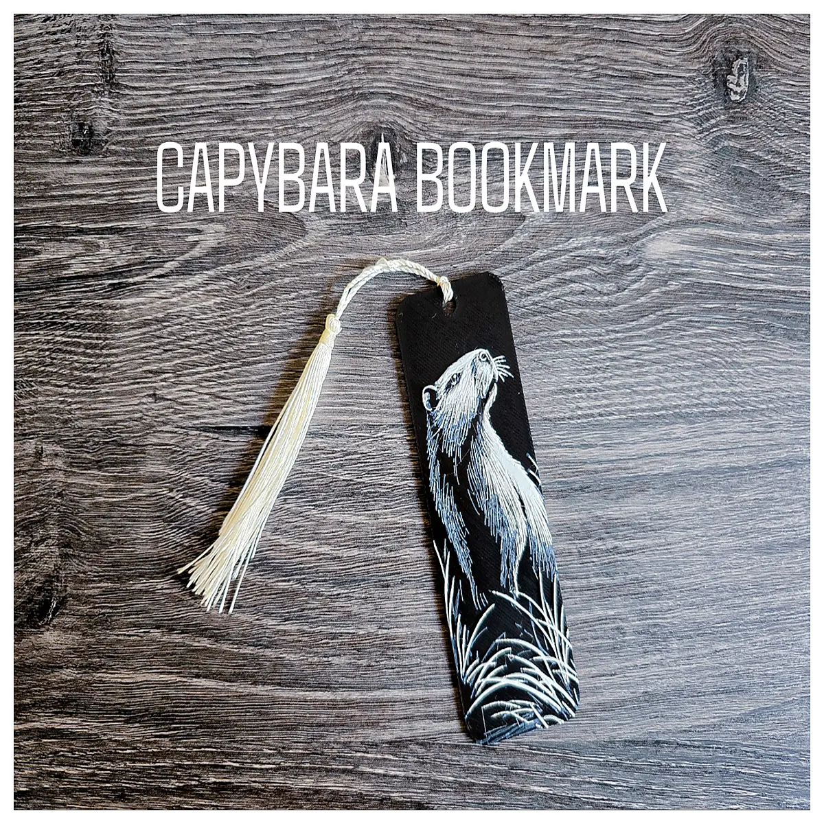 cute capybara bookmark metal animal lover gift reading accessory aesthetic stationery