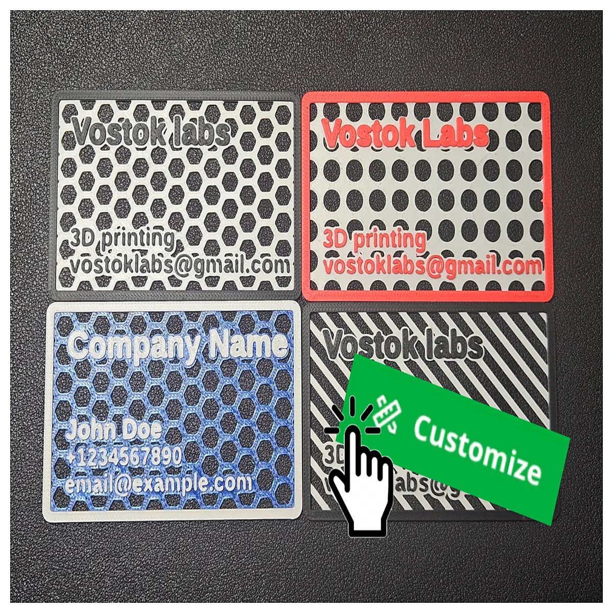 custom parametric business card generator geometric design template modern minimalist id card maker pattern networking tool professional contac