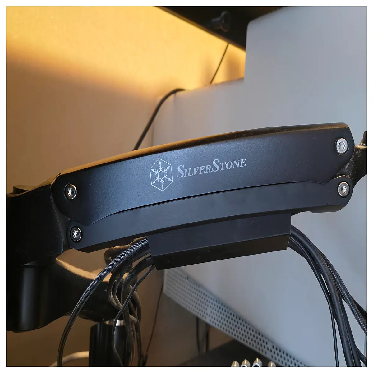 monitor arm cable management clips organizer holder routing guide for desk setup wire tidy