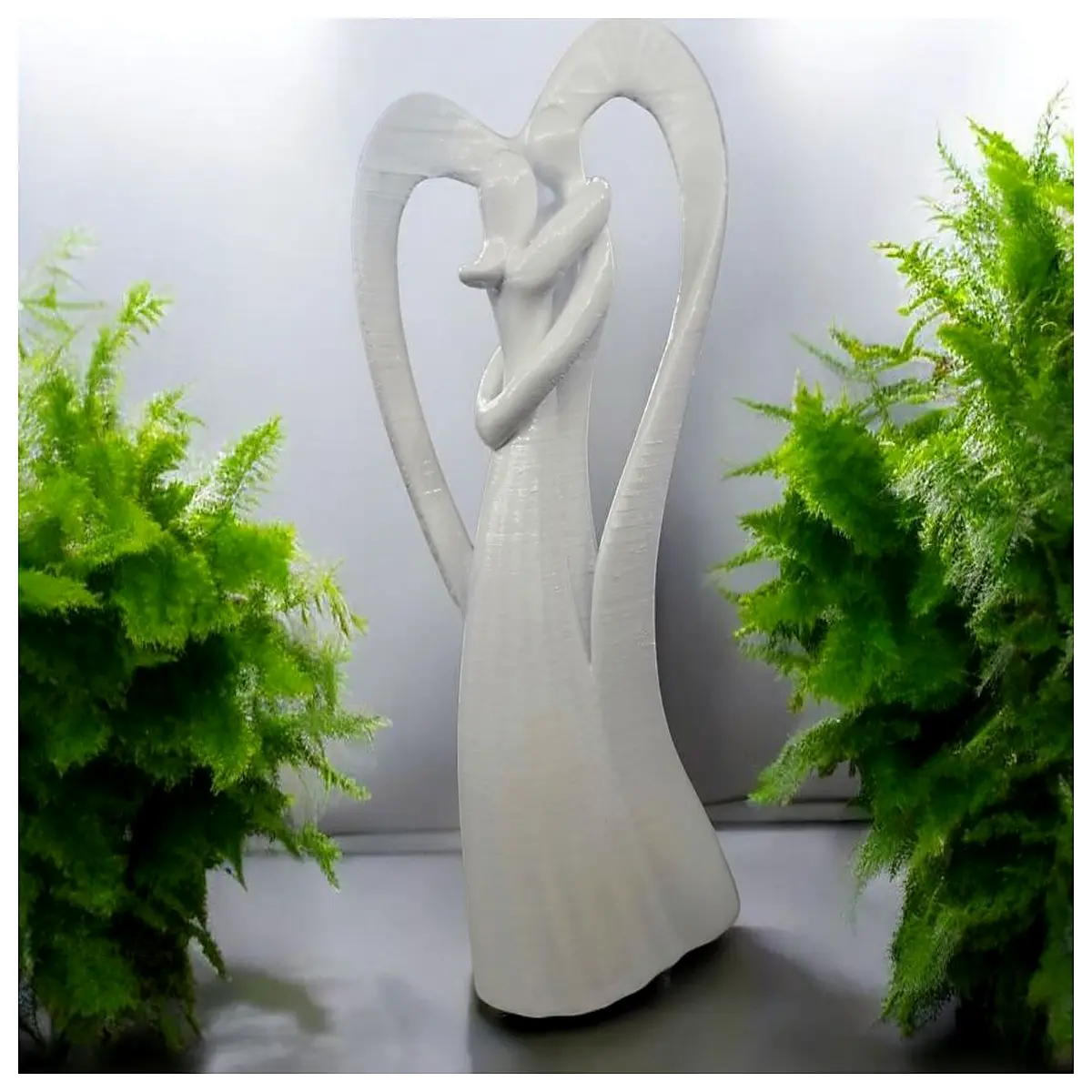 romantic kissing couple statue bronze garden decor wedding gift anniversary present for lovers home shelf ornament