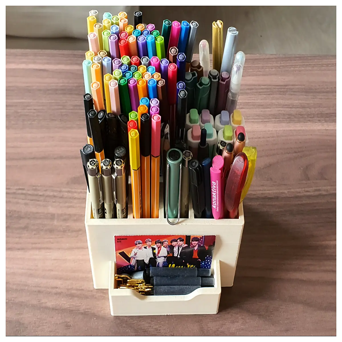 desk organizer pen holder stationery storage box office supplies caddy desktop tidy organizer