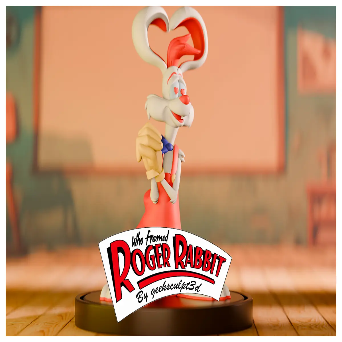 who framed roger rabbit figurine collectible toy movie memorabilia cartoon character statue home decor gift