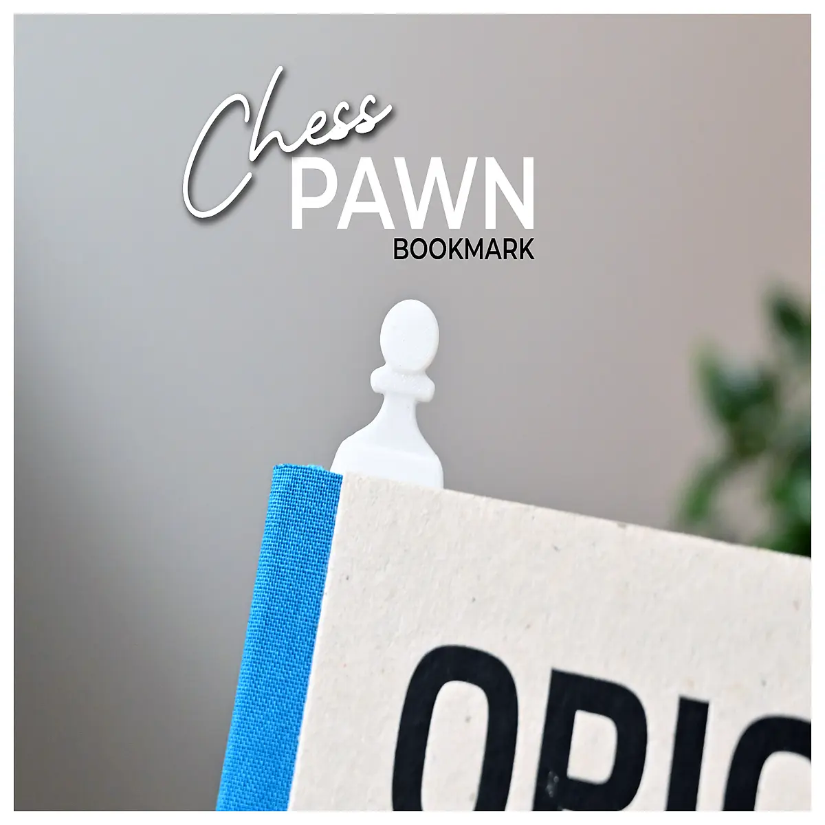 chess pawn bookmark metal vintage retro library reading book lovers literary school supplies stationery