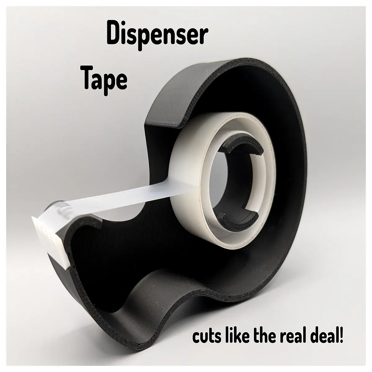 portable tape dispenser roll holder compact desktop organizer office stationery supply storage case