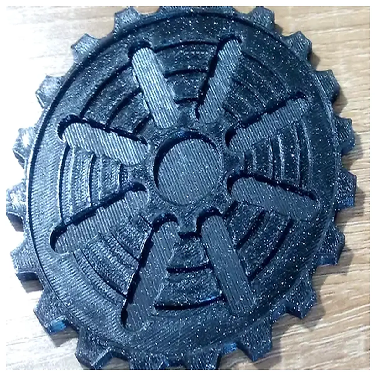 gear coaster set industrial decor rustic wood metal gear drink mat table protector vintage mechanical style