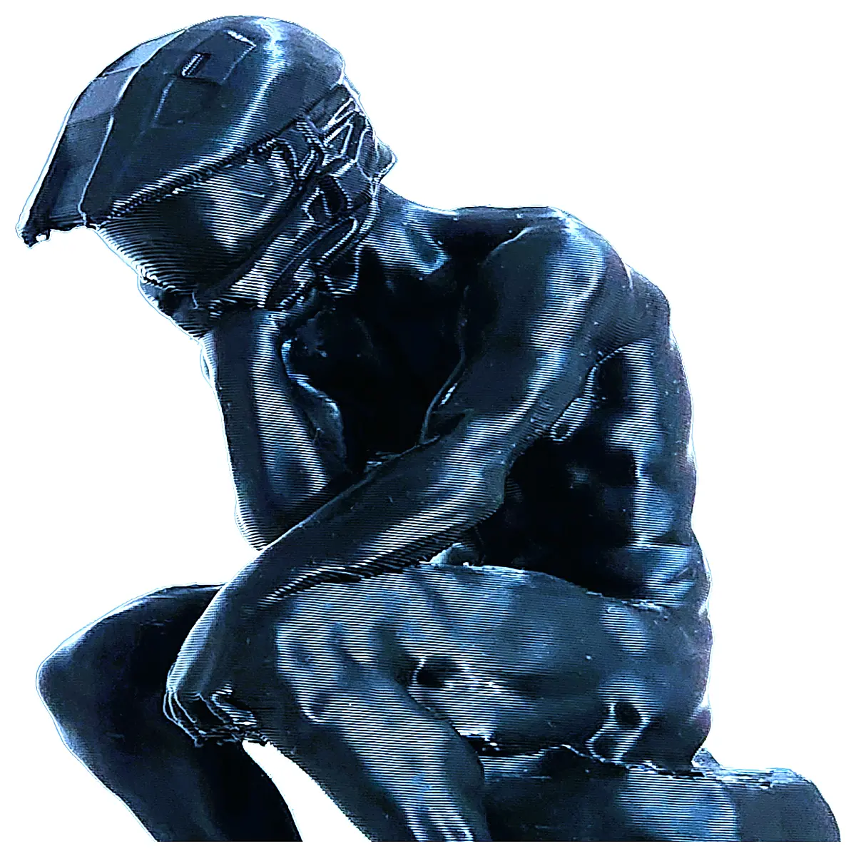 contemplator statue collectible resin figure gaming decor piece for fans