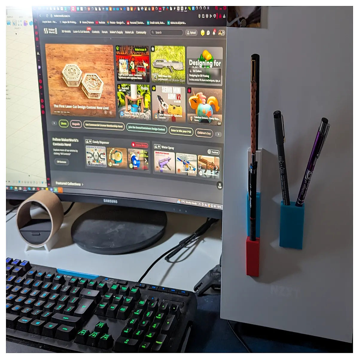 magnetic pencil holder for fridge metal desk organizer cute stationery storage office supplies rack magnet pencil cup students