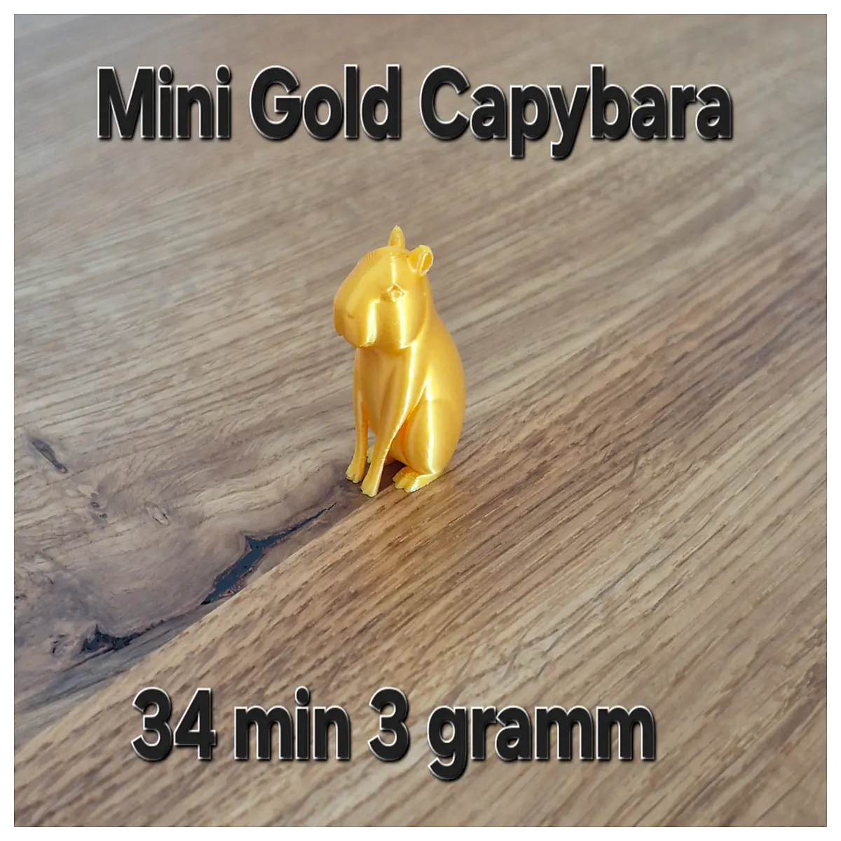 mini capybara plush toy golden silk finish cute desk decor small animal figurine collectible gift