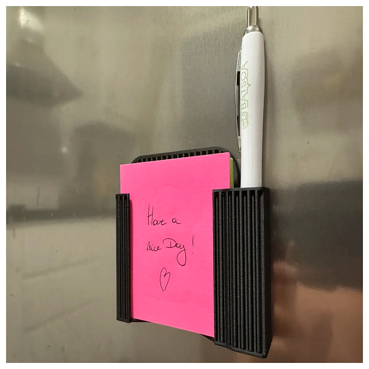 kitchen organizer fridge magnet holder for sticky notes and pens magnetic storage rack for office supplies desk accessories organizer