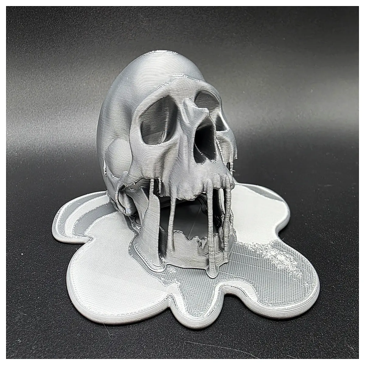 molten metal skull ring set gothic jewelry biker punk accessories vintage skull rings couple matching sets