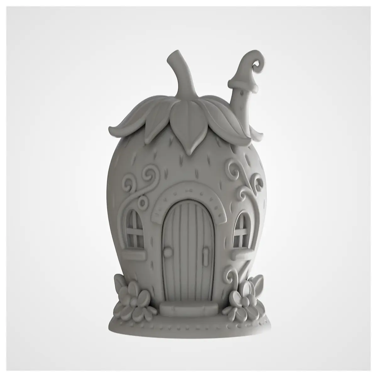 berry villa strawberry fairy house diy miniature dollhouse craft toy garden decor