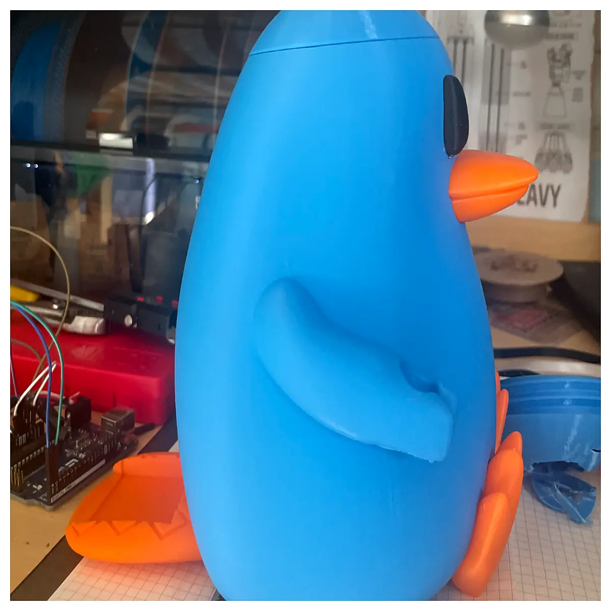 platypus desk organizer funny office supplies cute animal stationery storage box desktop accessories