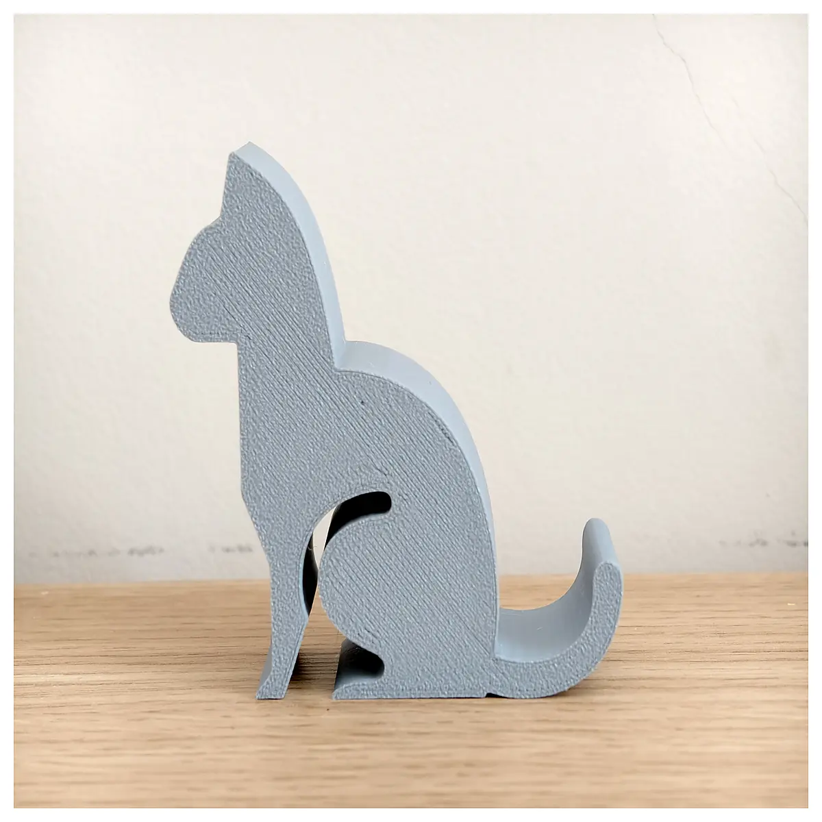 cute cat phone holder desk accessory for tablet desktop organizer cat lovers aesthetic room decor