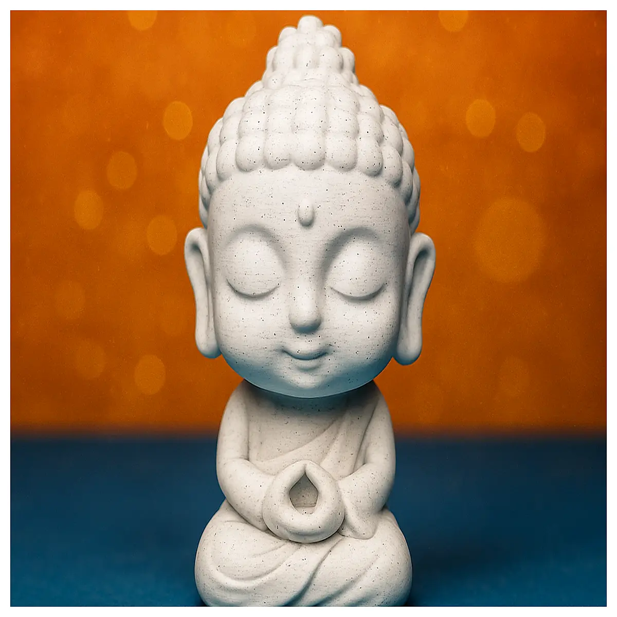 cute buddha statue small figurine for desk zen meditation decor prayer altar piece mini spiritual home office