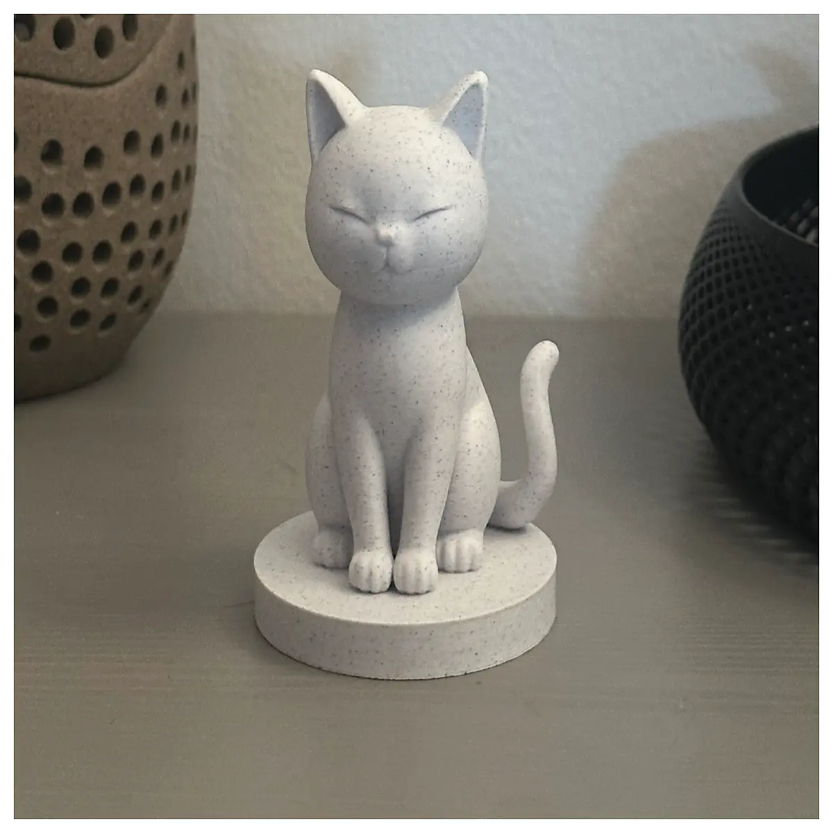 elegant minimalist cat decor sleek feline figurine modern home accent abstract cat statue contemporary animal art chic living room sophisticated pet s