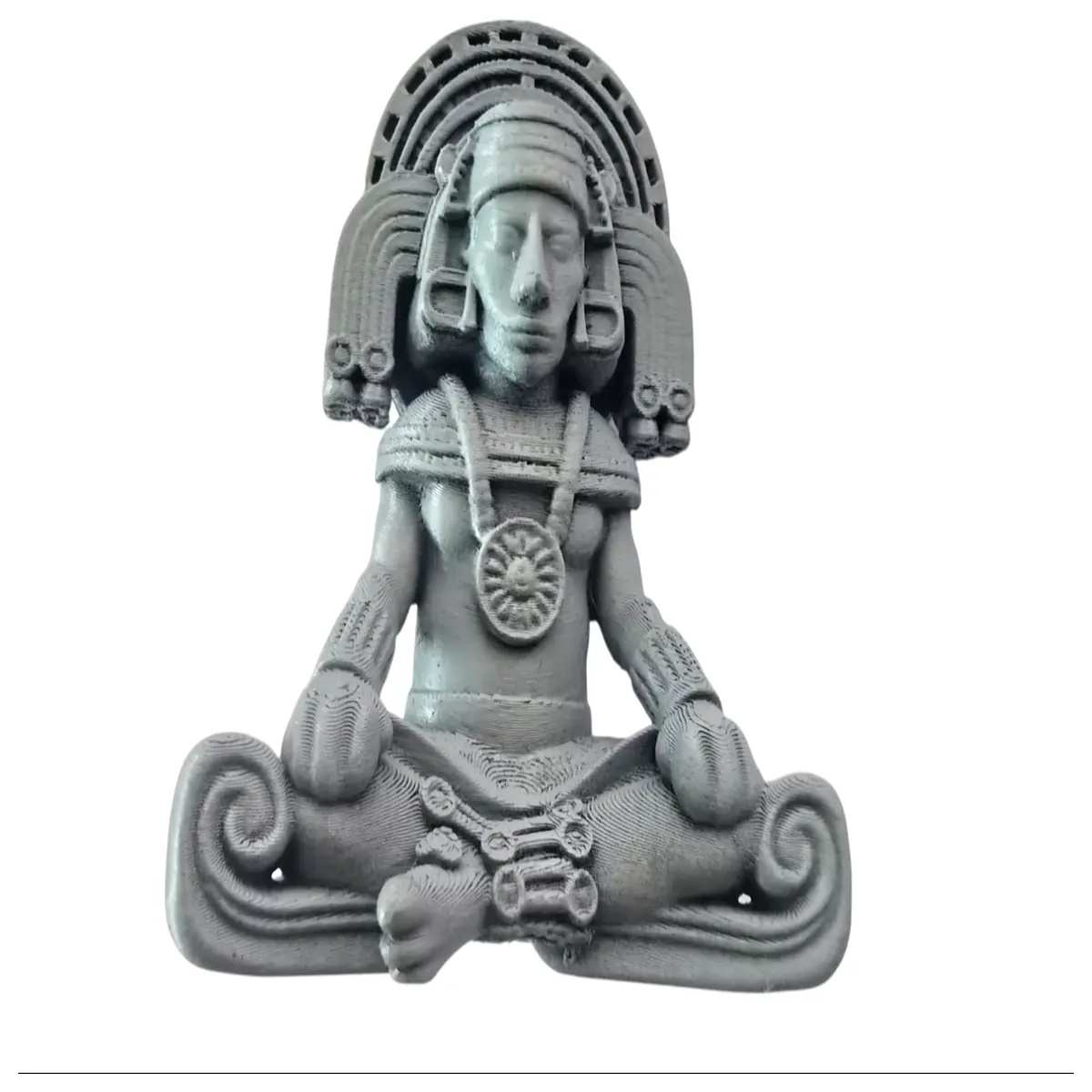 mayan statue sitting meditation decor spiritual home ornament ancient artifact for living room shelf