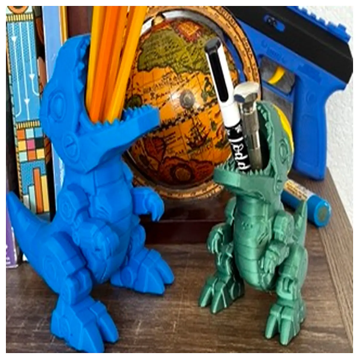 cute dinosaur pencil holder desk organizer for kids school supplies stationery storage container animal pen cup office decor
