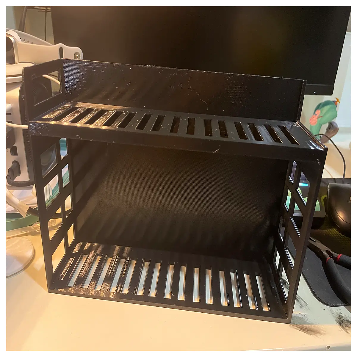 multi tier shelf organizer closet storage rack for shoes bathroom kitchen pantry wire basket duty stacking