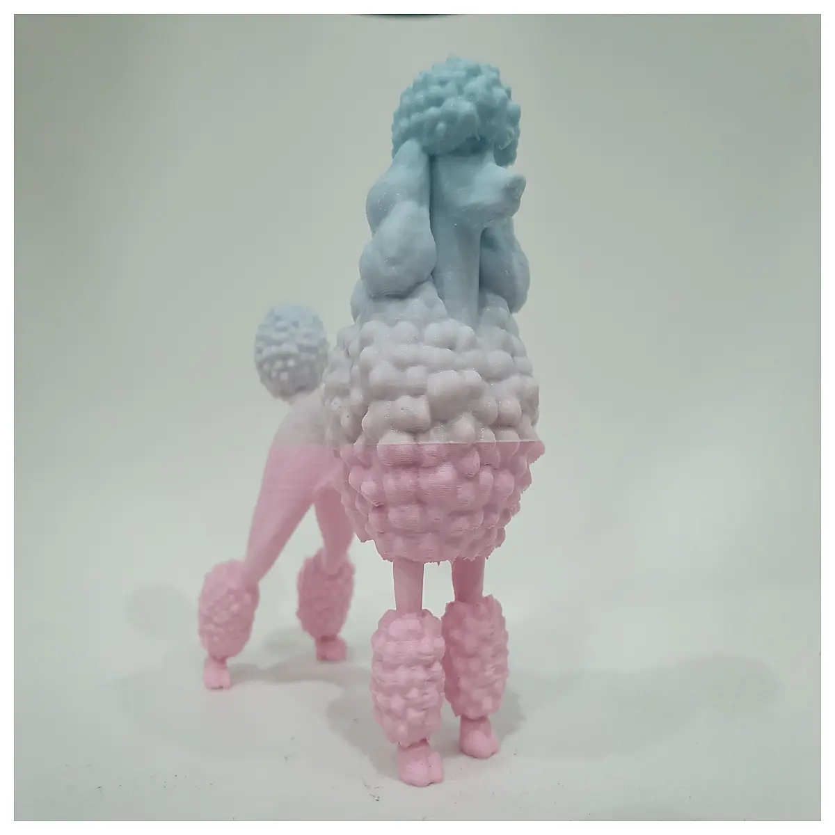 miniature poodle figurine realistic royal poodle statue decorative pet collectible dog sculpture home decor accessory