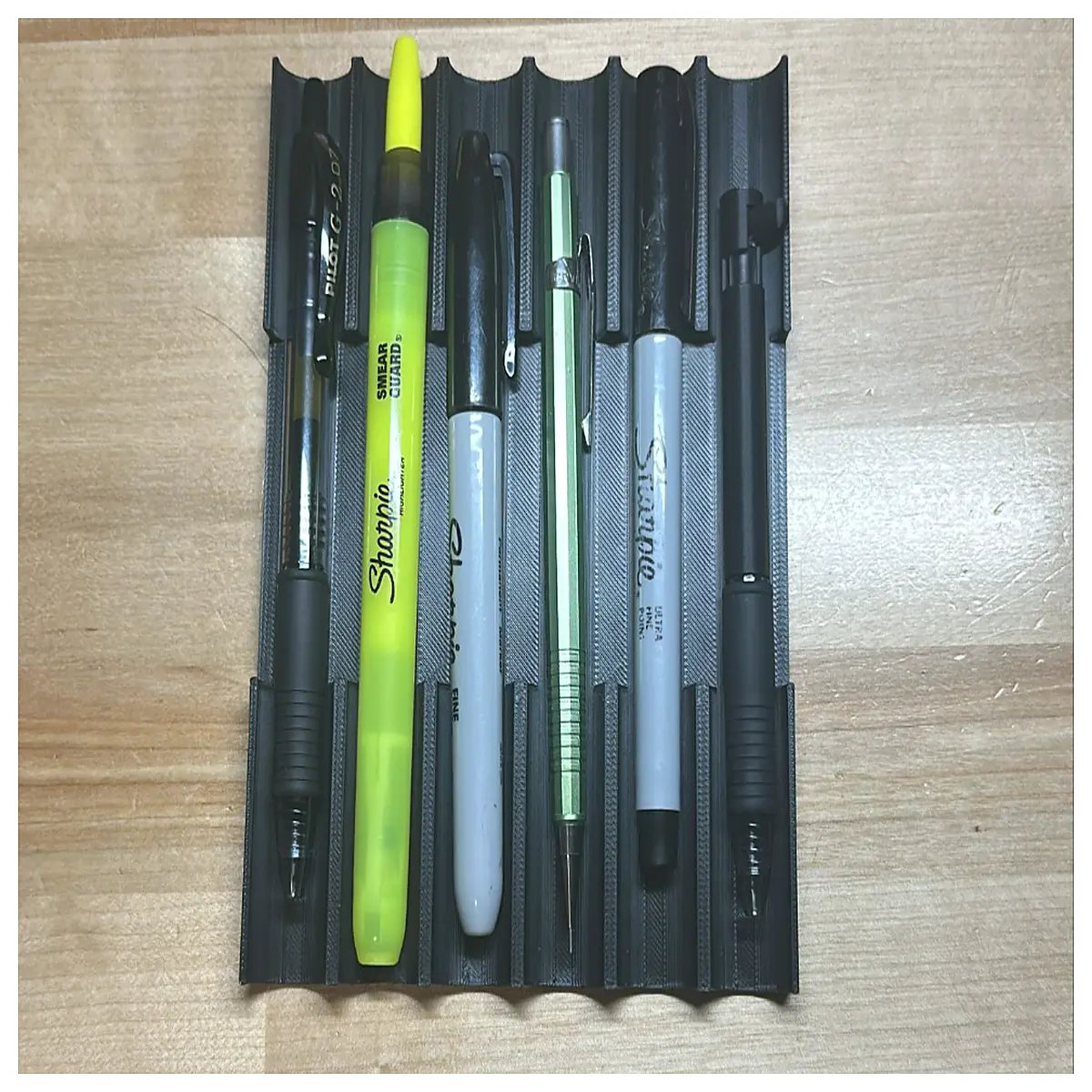 6 pen divider inserts organizer for desk drawer stationery storage