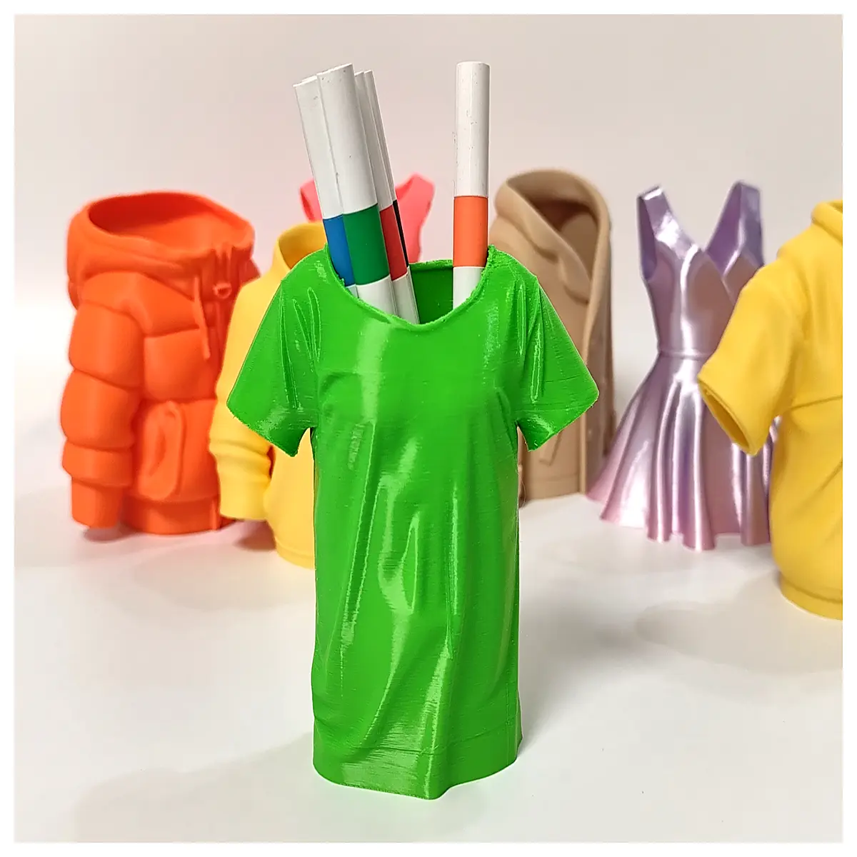 funny t shirt pen holder desk organizer novelty office workers teachers students cute cartoon stationery cup