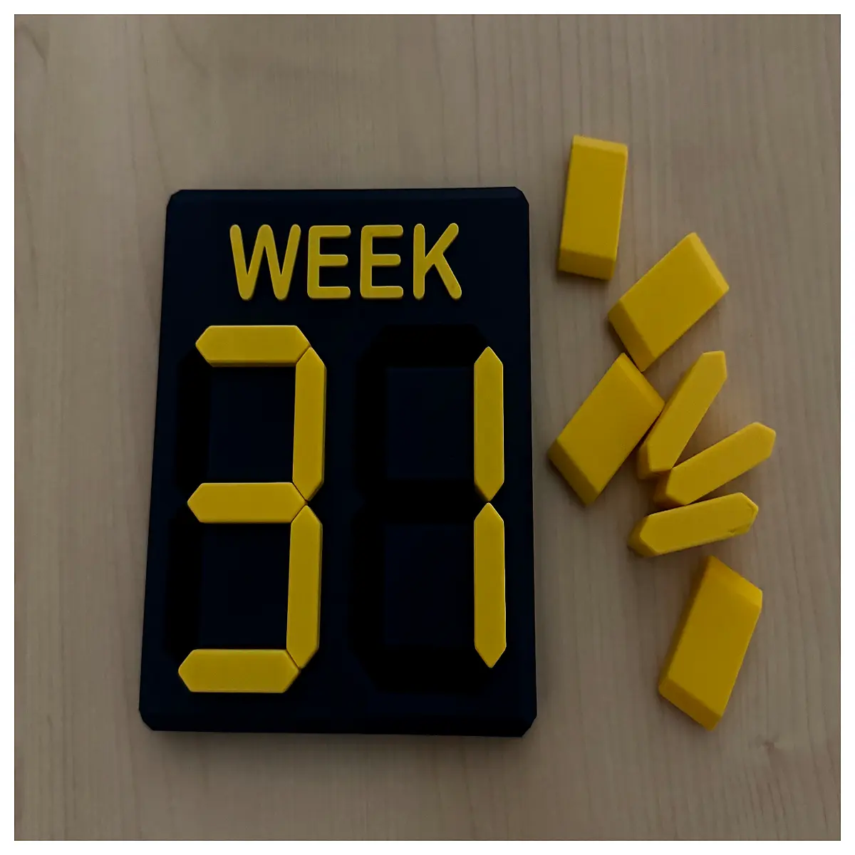 magnetic weekly planner sticker counter tracker for fridge calendar organizer loop counter