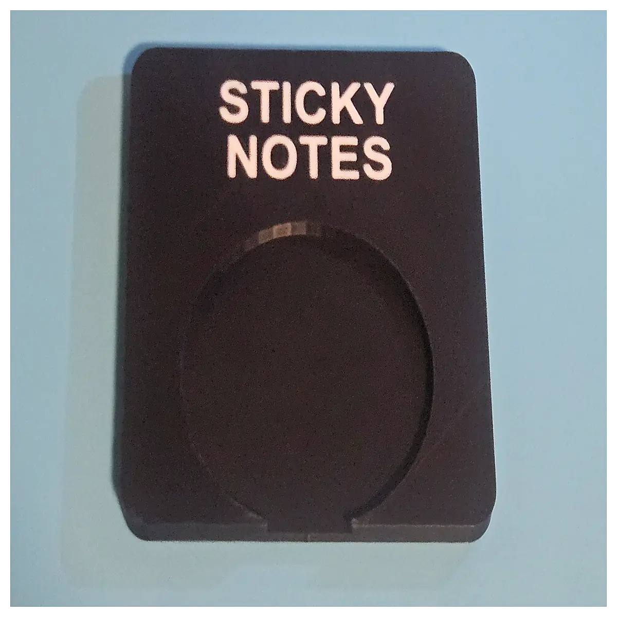 round sticky note holder desk organizer magnetic memo pad desktop storage for office supplies