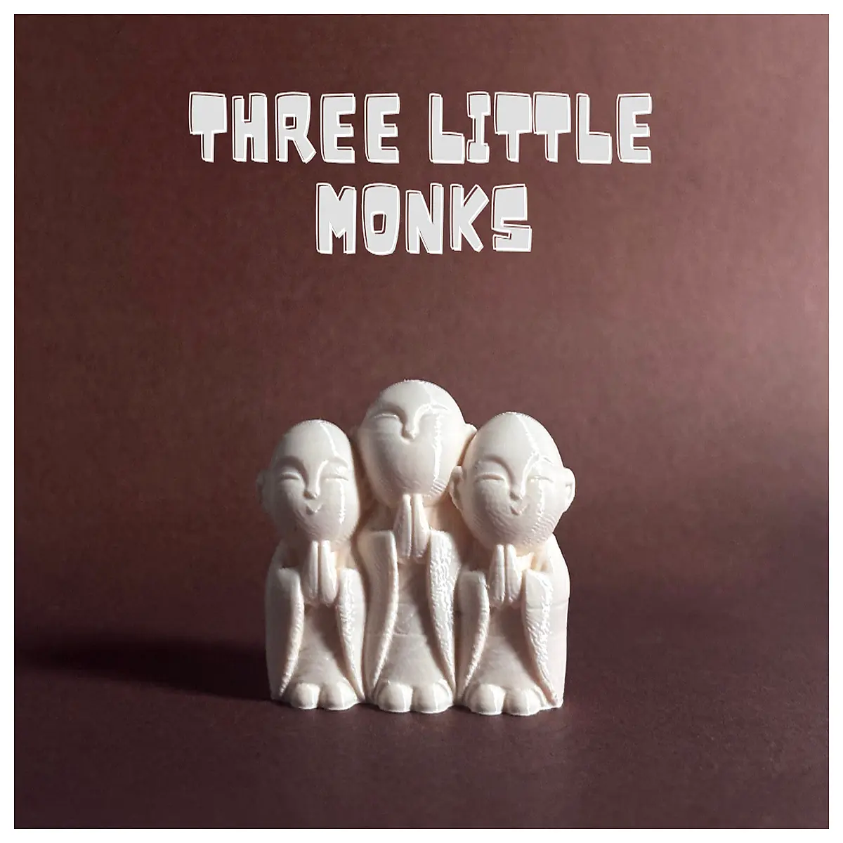 three little monks figurine home decor shelf ornament zen buddhist statue resin craft living room desk