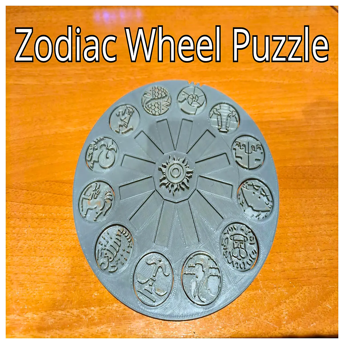 zodiac wheel jigsaw puzzle adult brain teaser gift astronomy astrology symbol educational toy