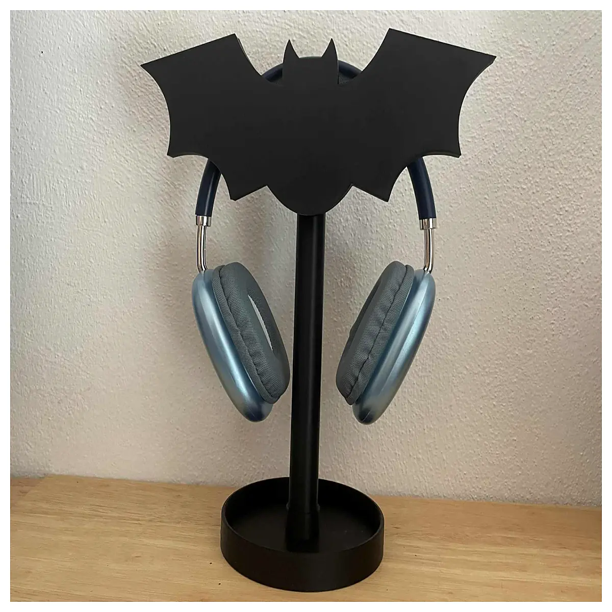 headphone desk organizer superhero gaming accessory bat signal holder for gaming setup
