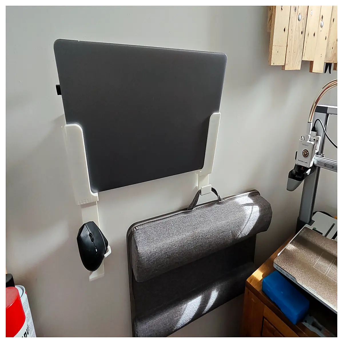 wall mount computer bracket with cable management arms duty monitor holder for desk space saving ergonomic office setup accessories