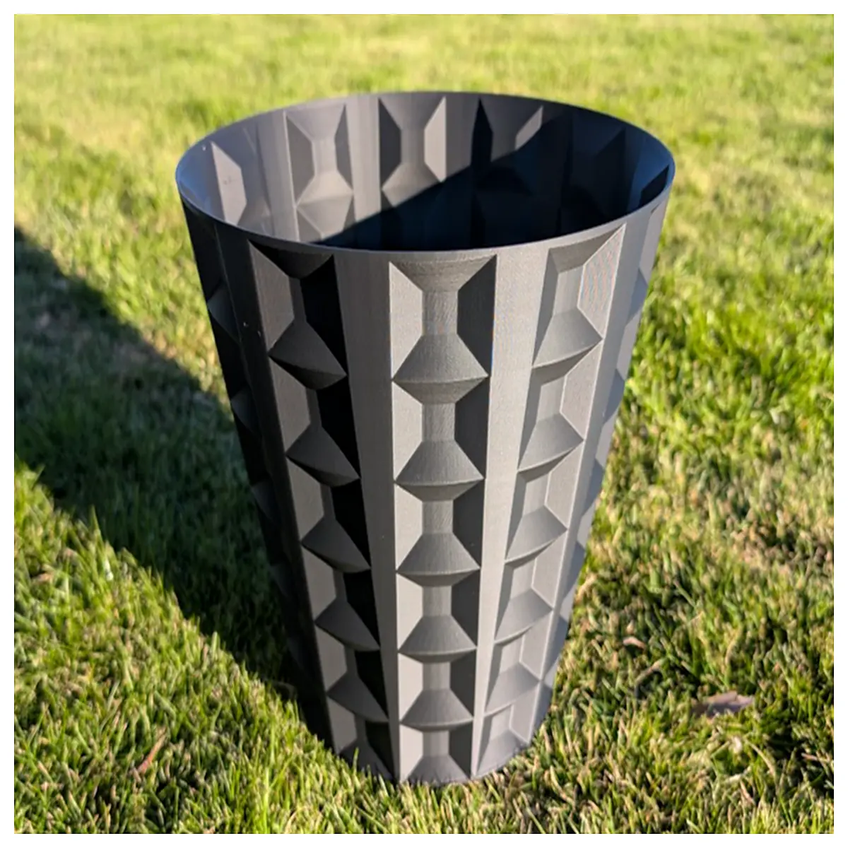 large spiral vase trash can modern decorative waste bin for home office living room stylish recycling container