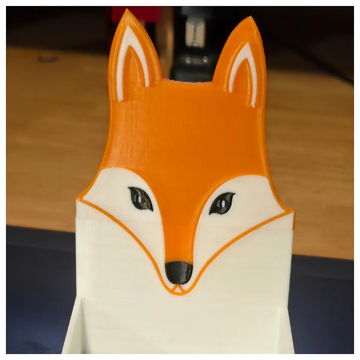cute fox desk organizer sticky note holder kawaii animal stationery for office fox memo pad desk accessories for women fox themed friends