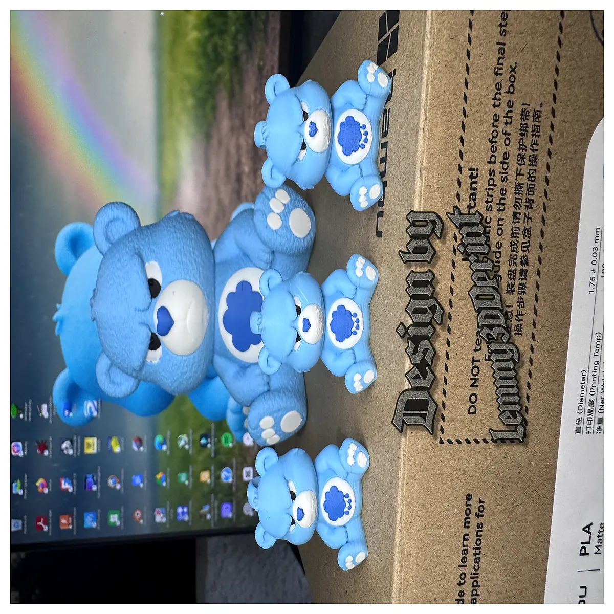 cute blue bear keychain plush charm bag pendant cute animal key ring for women girls gift